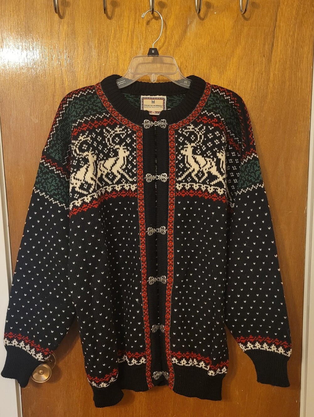 Vintage - Distressed Dale of Norway Lusekofte Reindeer Cardigan Size XXL